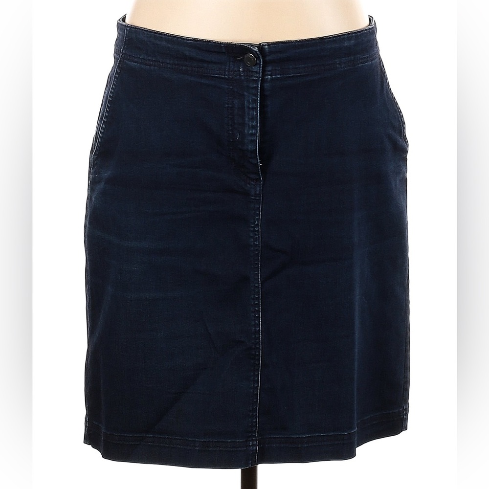 Talbots Denim Knee Length Skirt! Great Condition, sz 14!